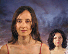 zombie portrait, jillian and claudia